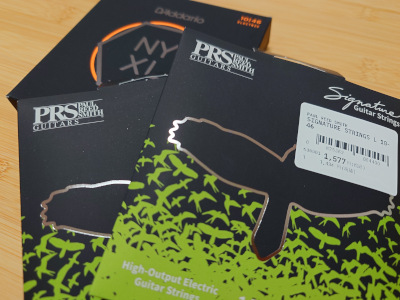 PRS Signature Guitar Strings と D'Addario NYXL